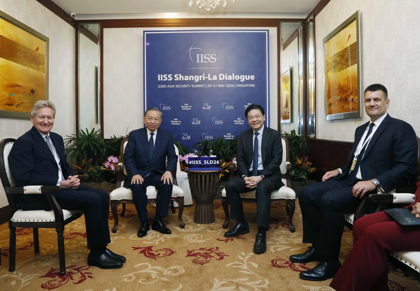 Tổng Bí thư, Chủ tịch nước Tô Lâm và Thủ tướng Singapore Lawrence Wong tại lễ khai mạc